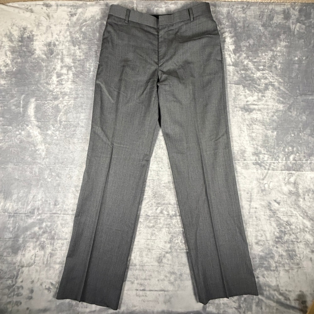 Banana Republic Mens 32x34 Grey Wool Dress Pants Slacks Trousers 786492-01